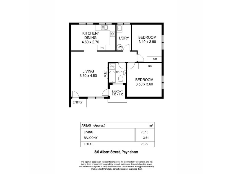 8/6 Albert Street, Payneham SA 5070 Floorplan