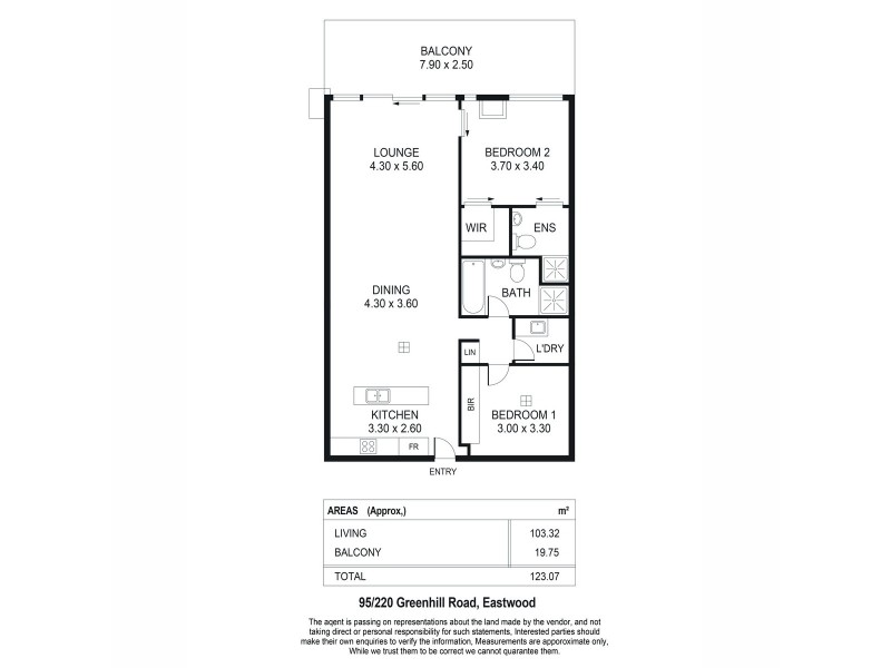 95/220 Greenhill Road, Eastwood SA 5063 Floorplan