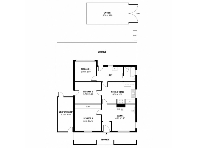 51 Robert Avenue, Broadview SA 5083 Floorplan