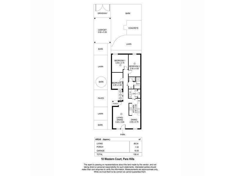 10 Weston Court, Para Hills West SA 5096 Floorplan