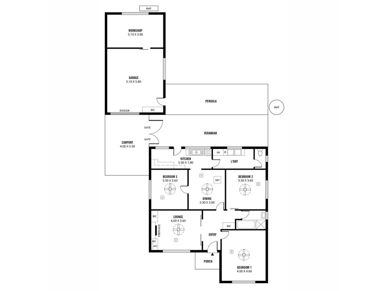 19 Reid Avenue, Hectorville SA 5073 Floorplan