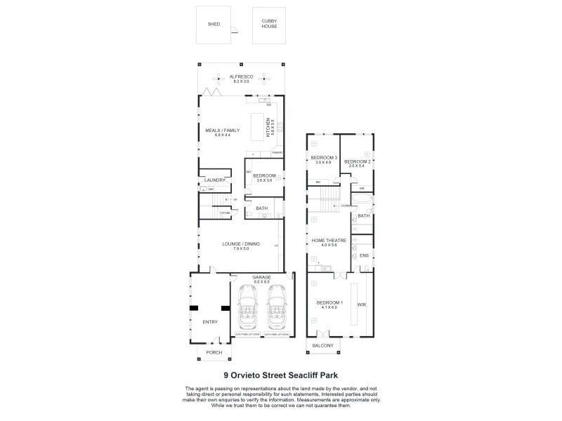 9 Orvieto Road, Seacliff Park SA 5049 Floorplan