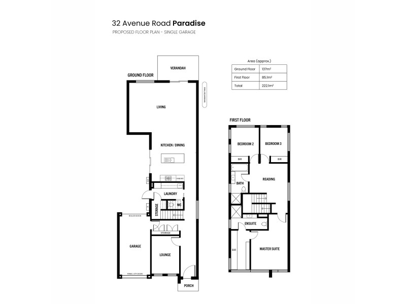32 Avenue Road, Paradise SA 5075 Floorplan