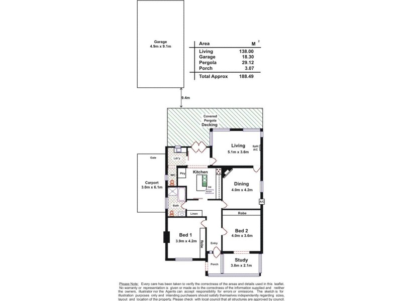 4 Taylor Terrace, Rosslyn Park SA 5072 Floorplan