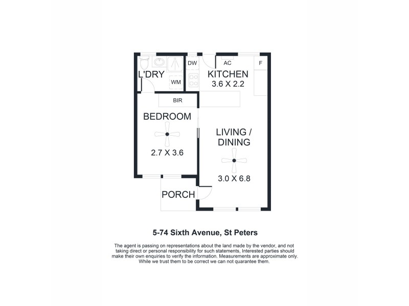 5/74 Sixth Avenue, St Peters SA 5069 Floorplan