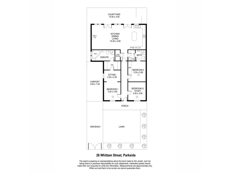 26 Whittam Street, Parkside SA 5063 Floorplan