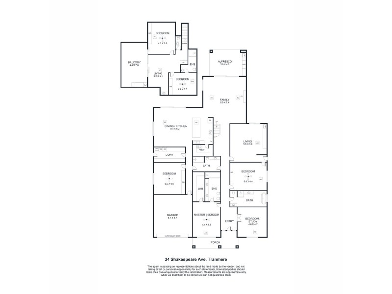34 Shakespeare Avenue, Tranmere SA 5073 Floorplan