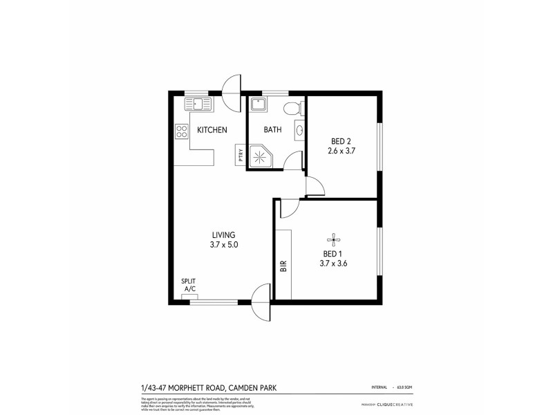 1/43-47 Morphett Road, Camden Park SA 5038 Floorplan