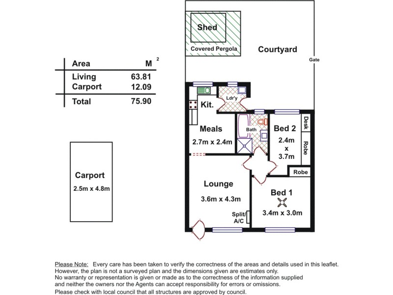 3/8 Faye Avenue, Ridgehaven SA 5097 Floorplan