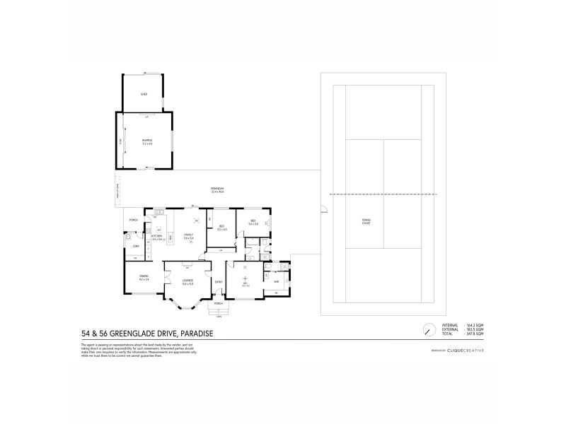 54 & 56 Greenglade Drive, Paradise SA 5075 Floorplan