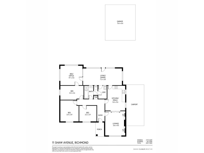11 Shaw Avenue, Richmond SA 5033 Floorplan