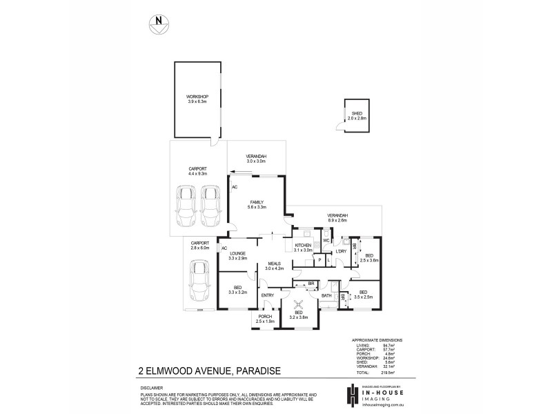 2 Elmwood Avenue, Paradise SA 5075 Floorplan