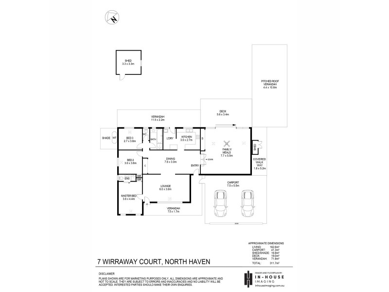 7 Wirraway Court, North Haven SA 5018 Floorplan