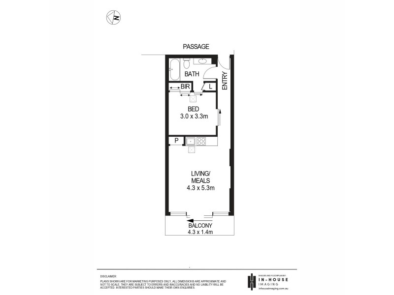 309/102-105 North Terrace, Adelaide SA 5000 Floorplan