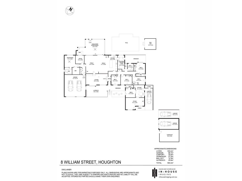 8 William Street, Houghton SA 5131 Floorplan
