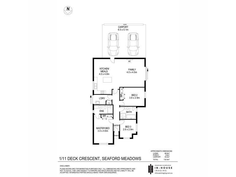 1/11 Deck Crescent, Seaford Meadows SA 5169 Floorplan