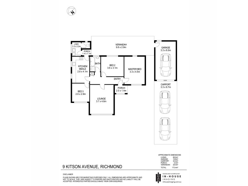 9 Kitson Avenue, Richmond SA 5033 Floorplan