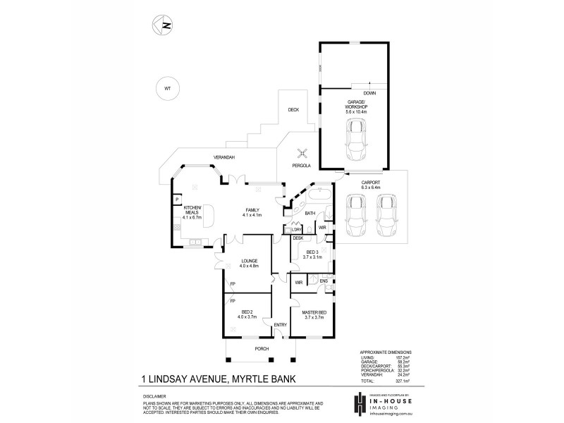 1 Lindsay Avenue, Myrtle Bank SA 5064 Floorplan