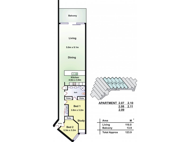 209/50 Esplanade (Beach Point Apartments), Christies Beach SA 5165 Floorplan