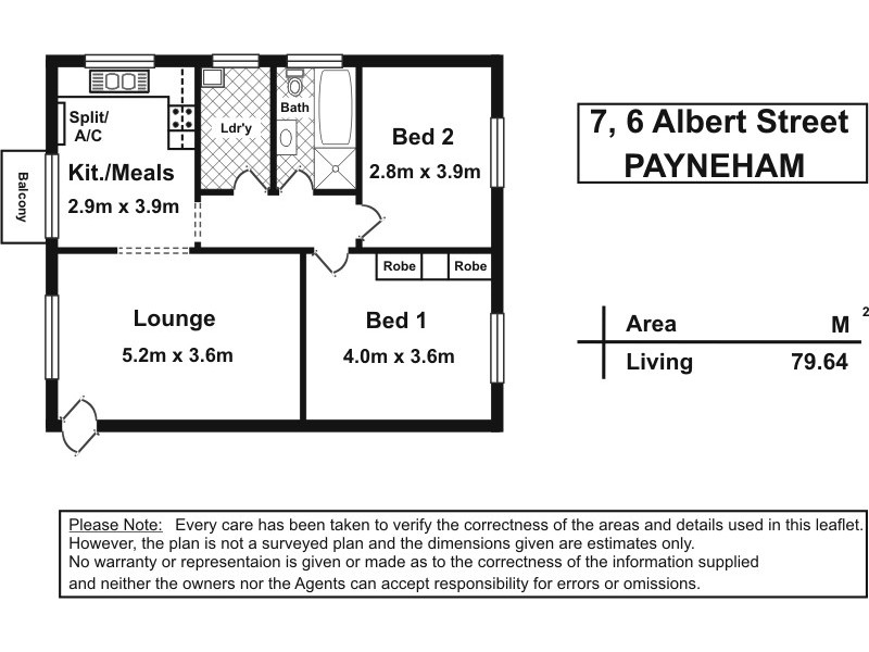 7/6 Albert Street, Payneham SA 5070 Floorplan