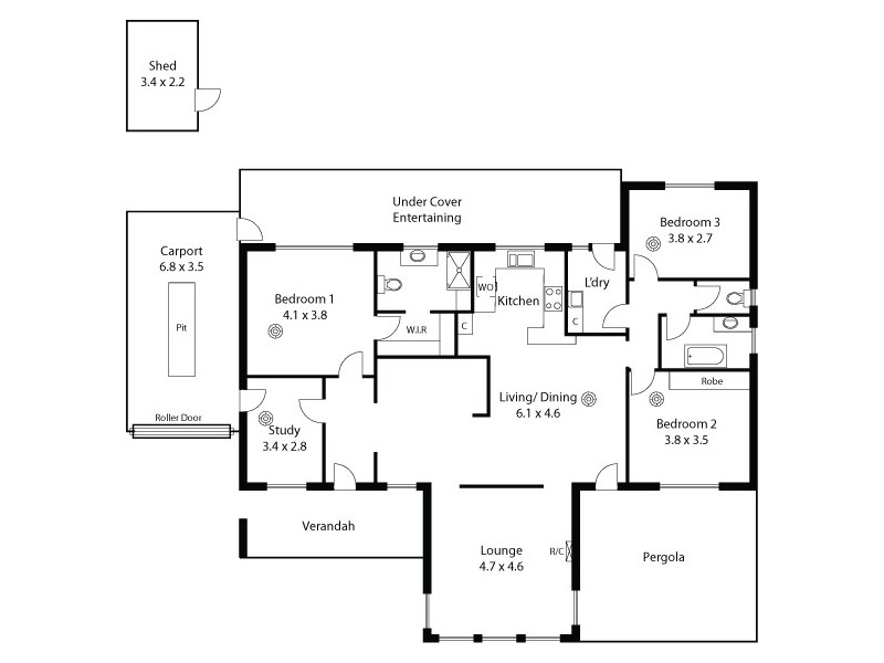 16 Chatswood Grove, Newton SA 5074 Floorplan