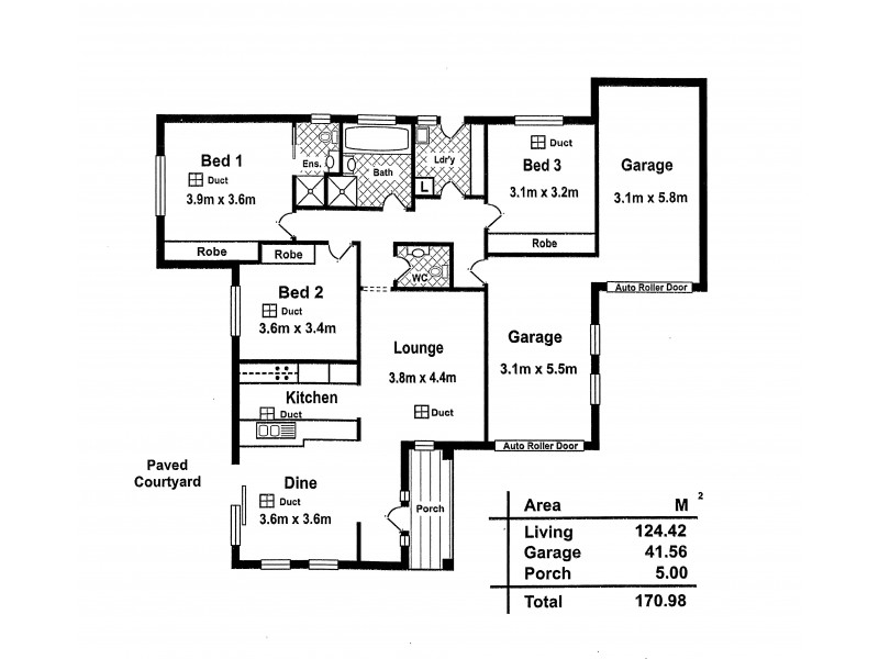 43A Vine Terrace, Klemzig SA 5087 Floorplan