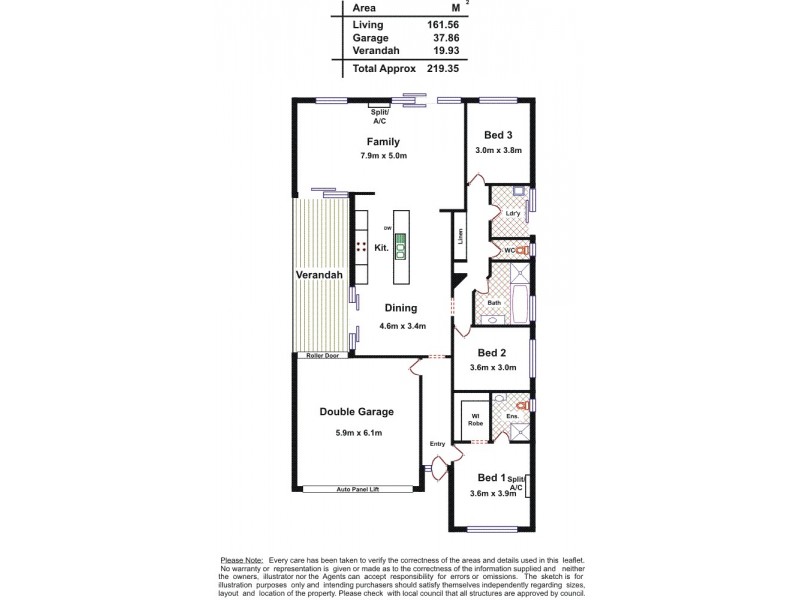 5 Auldstone Place, Huntfield Heights SA 5163 Floorplan