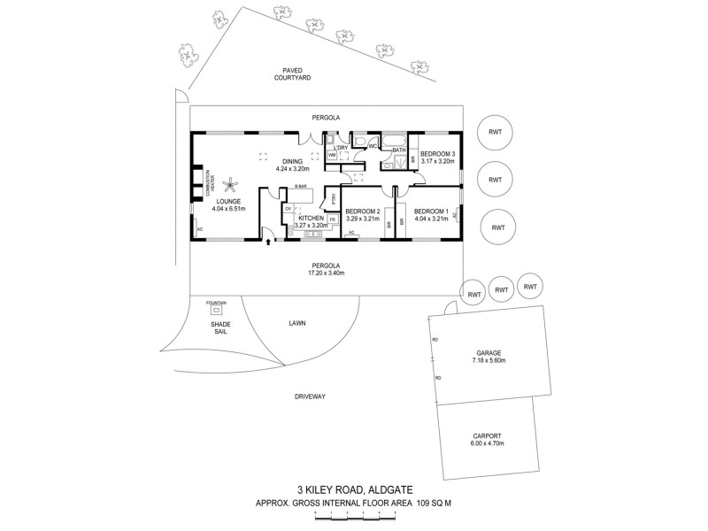 3 Kiley Road, Aldgate SA 5154 Floorplan