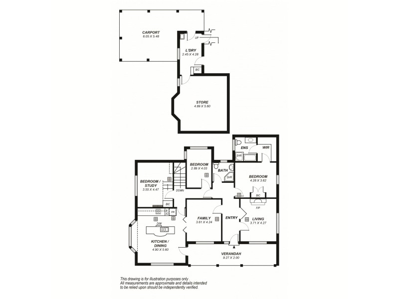 17 Druid Avenue, Stirling SA 5152 Floorplan