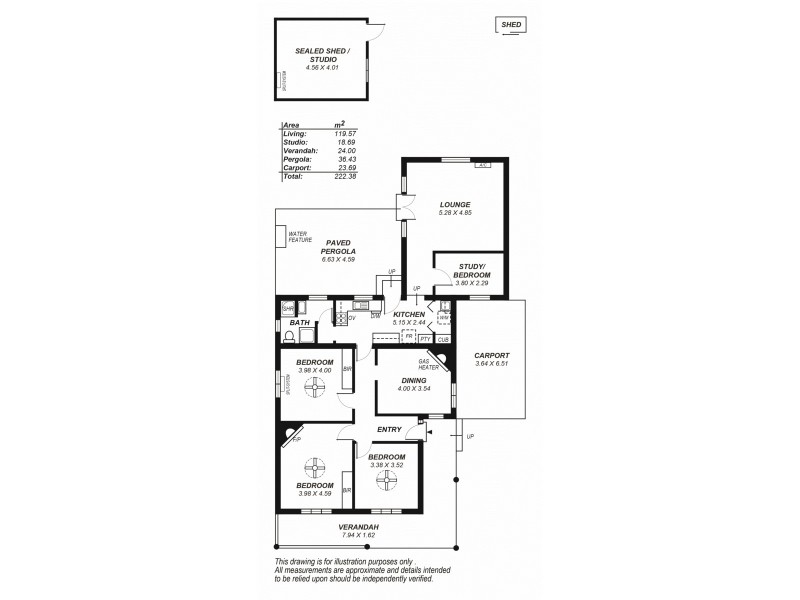 9 Corinda Avenue, Kensington Park SA 5068 Floorplan