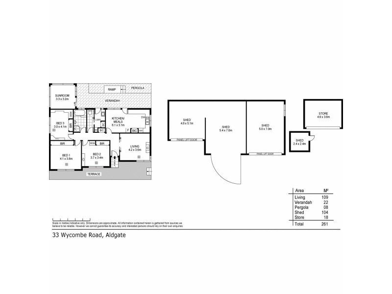 33 Wycombe Road, Aldgate SA 5154 Floorplan