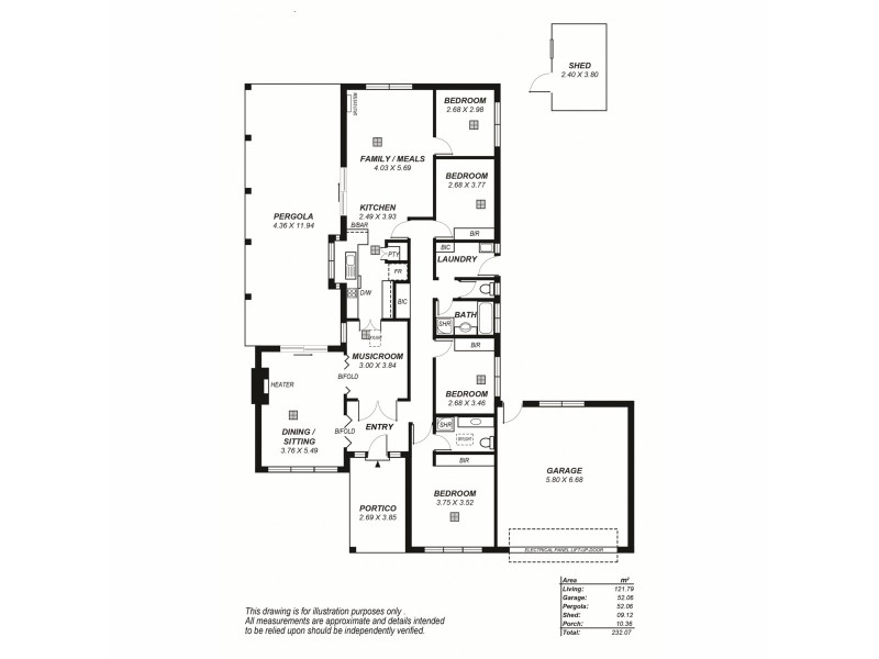 16 Penola Road, Aldgate SA 5154 Floorplan