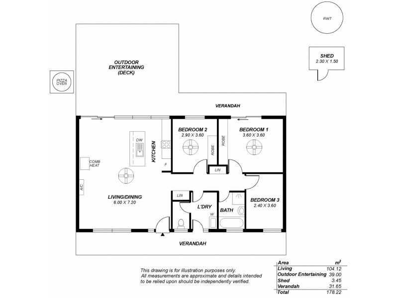 52 Mountford Avenue, Bridgewater SA 5155 Floorplan