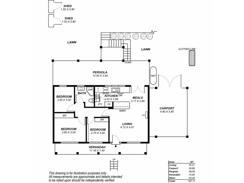 14 Third Avenue, Bridgewater SA 5155 Floorplan