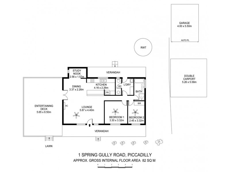 1 Spring Gully Road, Piccadilly SA 5151 Floorplan