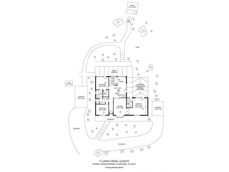 31 Lewis Avenue, Aldgate SA 5154 Floorplan