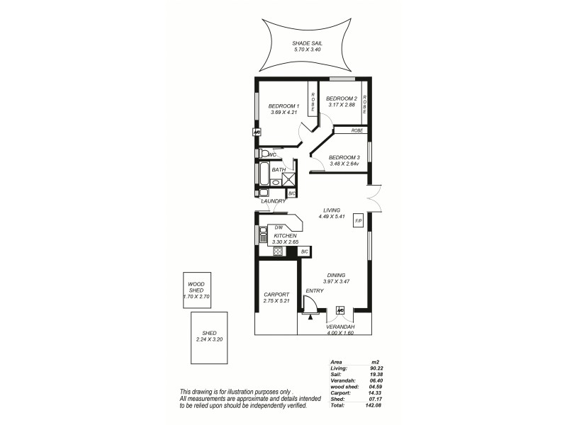14 Princes Avenue, Crafers West SA 5152 Floorplan