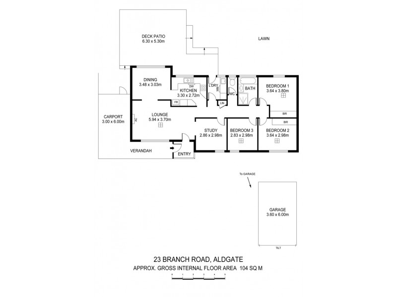 23 Branch Road, Aldgate SA 5154 Floorplan
