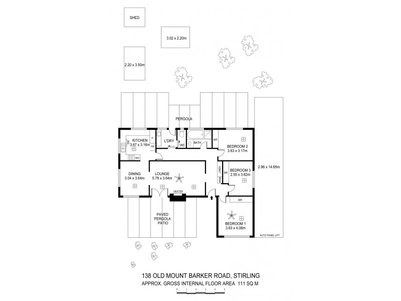 138 Old Mount Barker Road, Stirling SA 5152 Floorplan