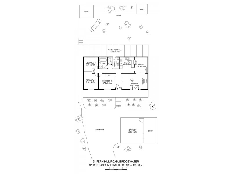 28 Fern Hill Road, Bridgewater SA 5155 Floorplan