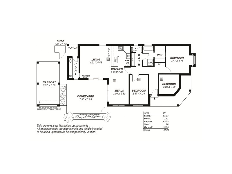 1 Gelland Place, West Croydon SA 5008 Floorplan