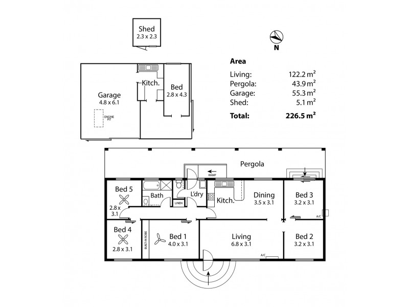 8 Lang Street, Milang SA 5256 Floorplan