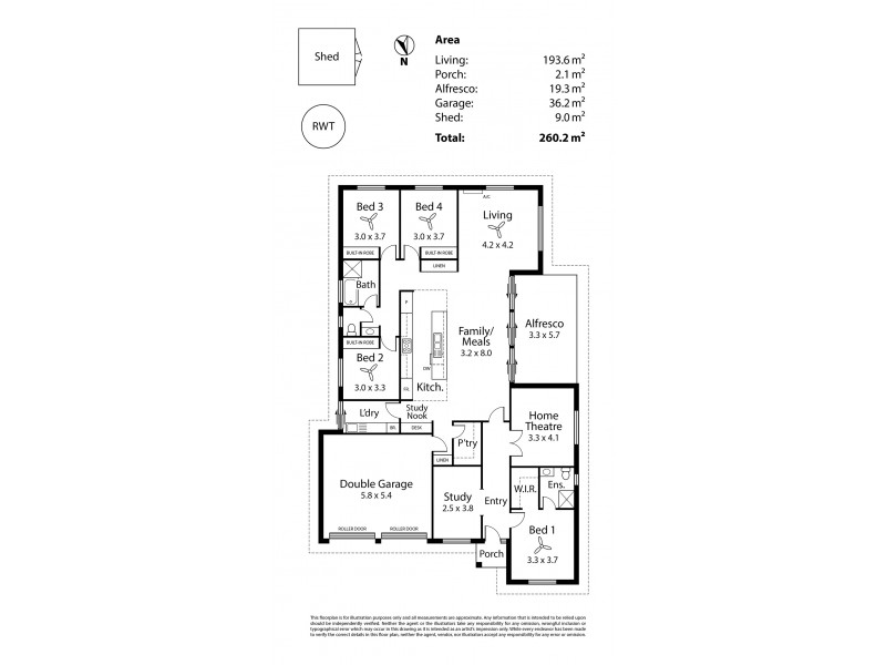 12 Jarrett Street, Strathalbyn SA 5255 Floorplan