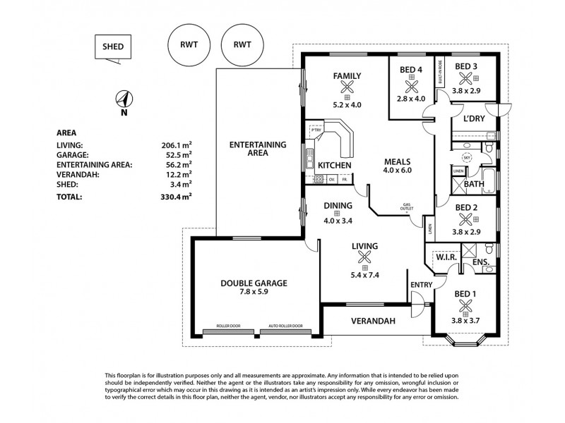 5 Formby Street, Strathalbyn SA 5255 Floorplan