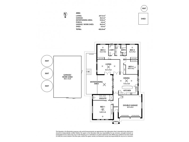 7 Gordon Crescent, Strathalbyn SA 5255 Floorplan