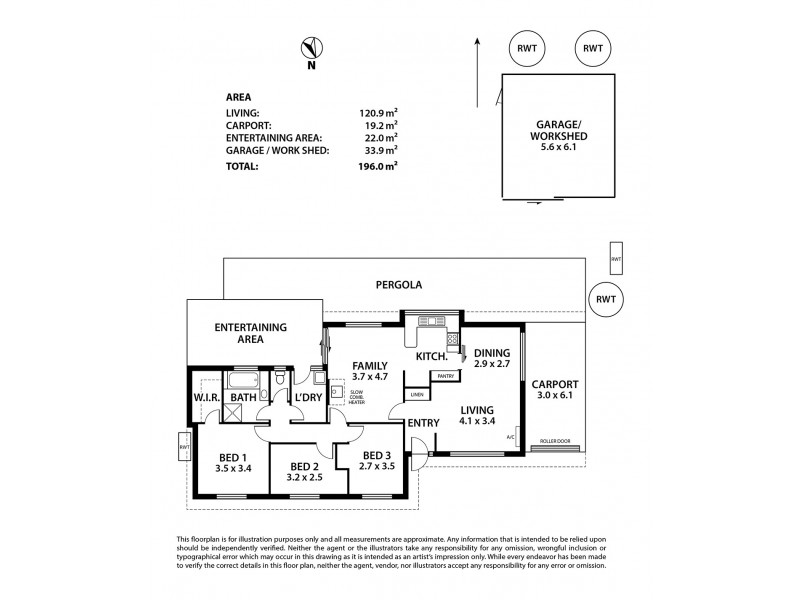 14 Stephens Avenue, Strathalbyn SA 5255 Floorplan