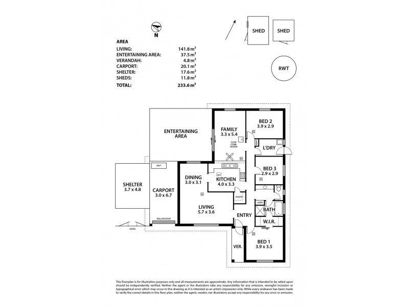 22 Berry Smith Drive, Strathalbyn SA 5255 Floorplan