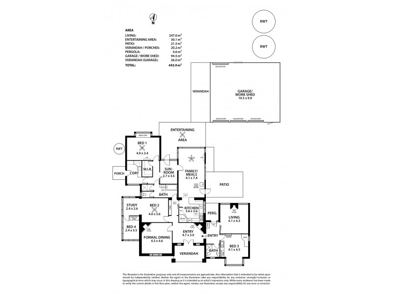 21 Sandergrove Road, Strathalbyn SA 5255 Floorplan