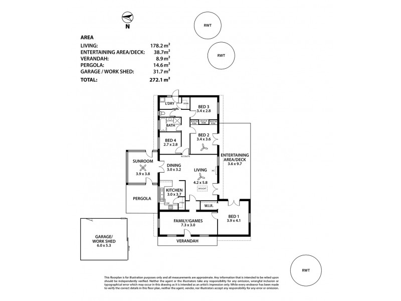 7 Melville Street, Strathalbyn SA 5255 Floorplan