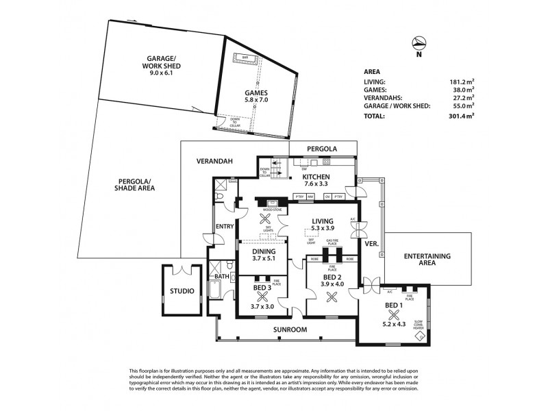 1 Sunter Street, Strathalbyn SA 5255 Floorplan